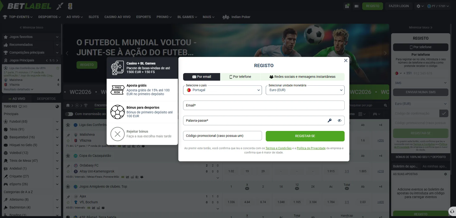 Cadastro no BetLabel Casino Brasil &mdash; passo a passo para iniciantes