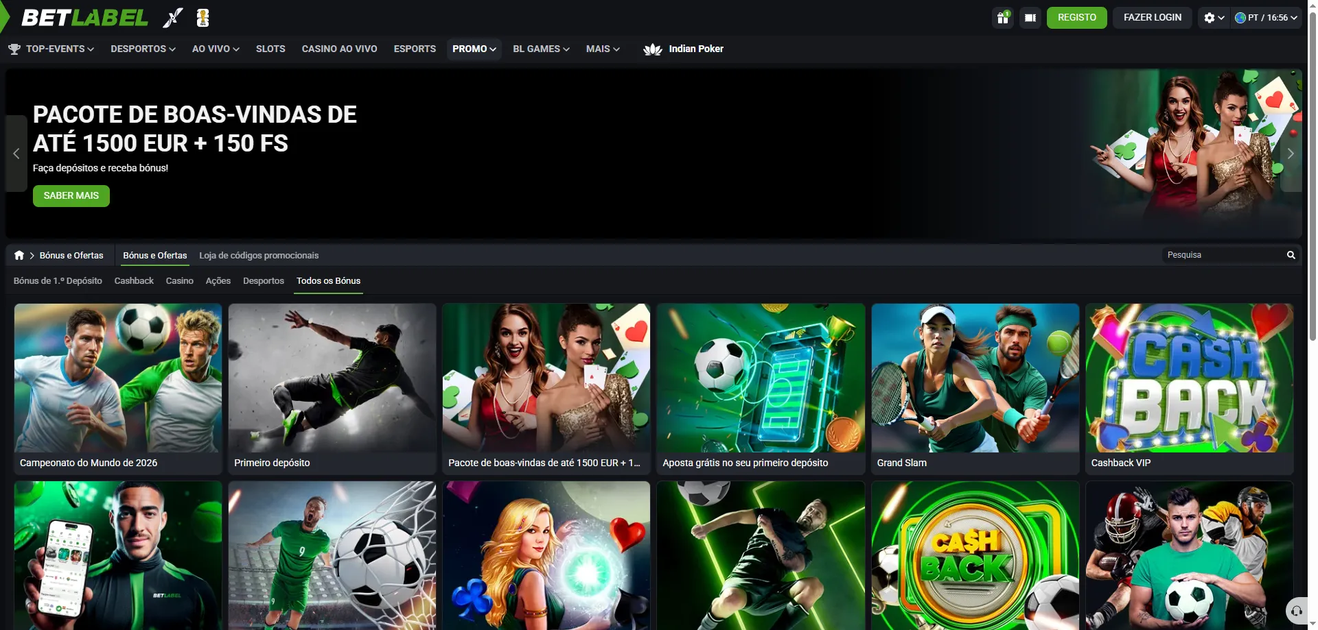 BetLabel Casino b&ocirc;nus de boas-vindas &mdash; at&eacute; R$7.500 mais giros gr&aacute;tis
